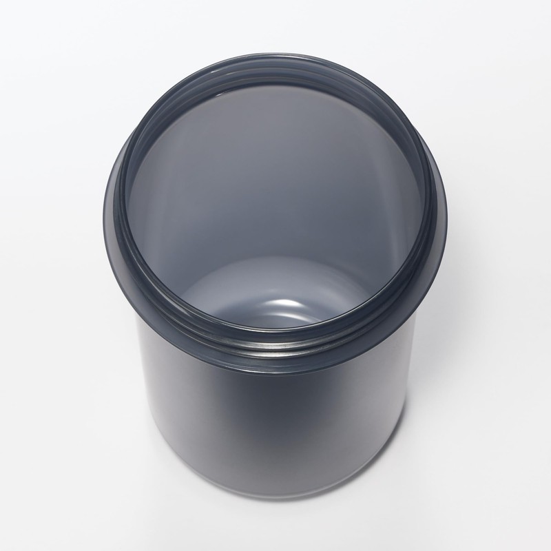 MUJI 84683879 Lunch Capsule with Topping Cup, Black, 15.7 fl