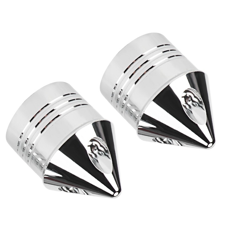 Motorcycle Axle Cover Chrome Thin Cut Nut Black Replacement Accessory(Electroplate)