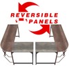 Teraves Reversible L Shaped Desk, 57.9" Gaming Computer Desk, Modern