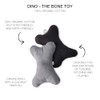 Pet Passion 2-Pack Stuffed Bones Dog Toys Durable Cotton Canvas