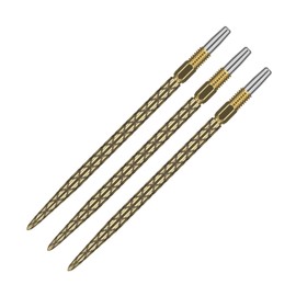 Target Darts Swiss Points, Diamond Pro Swiss Point Dart Tips (Pack of 3) 40 mm, Gold, Change Dart Tips, Professional Dart Accessories