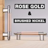 TRUSTMI Cabinet Pulls 10 Packs 4-Inch Hole Center Solid Metal