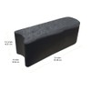 Garden Central 12-Pack 12”x4” Fake Stomp Rubber Edge Stone, Grey