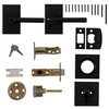 Berlin Modisch Entry Lever Door Handle and Single Cylinder Deadbolt