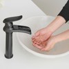 BWE Bathroom Vessel Sink Faucet Waterfall Spout Single Handle One