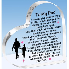 TTOVEN Dad Gifts from Son Dad Plaque Father's Day Birthday Gifts for Dad Christmas Gifts