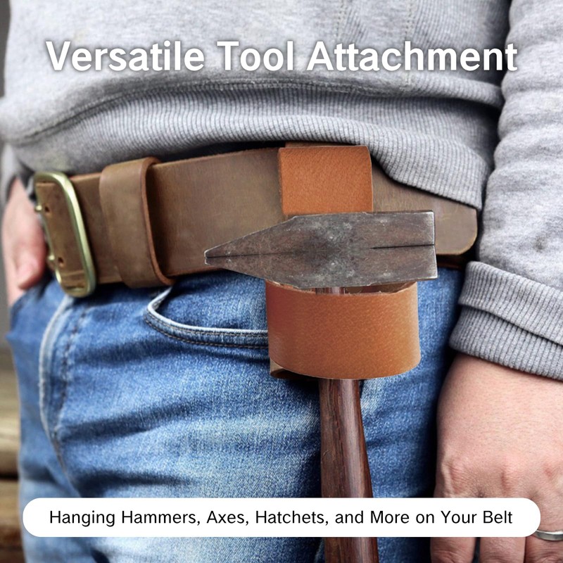 YAFIYGI Hammer Holster with Belt Loop Leather Premium Hammer Holder