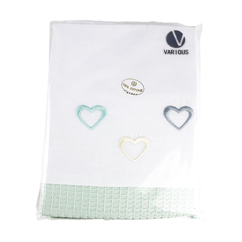 various Set Lenzuola Lettino Neonato 60x120 cm, 100% Cotone Extra