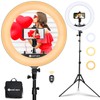 Yesker Ring Light 18 Inch with Stand Tripod Big Selfie