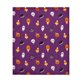 Spooky Vibes Summerween Velvet Plush Throw