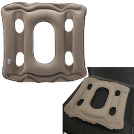 Ailunate Air Cushion, Portable Cushion, Outdoor Use, Desk Work, Breathable, Office, Travel, Car, Portable, For Long Times, Lower Back Stress Reduction (Mocha)