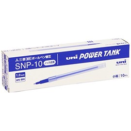 Uni-Ball PowerTank Retractable snp10 B Refill 1 mm Blue Pack of 10