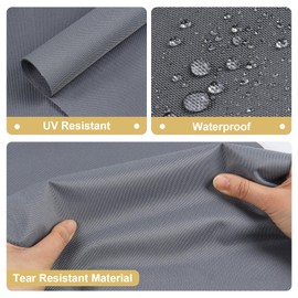 GoldWheel Waterproof Marine Canvas Fabric 600 Denier 60" Wide by 180" Canvas Cordura Material with Waterproof PU Backing for Car Boat Home Awning Tent Cushion, Gray