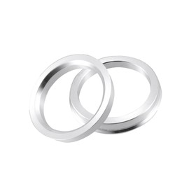 REPAIROCK 57.1mm to 63.4mm Universal Car Hub Centric Rings Silver Tone - Pack of 2 Auto Replacement Parts