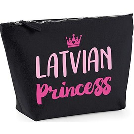 Hippowarehouse Latvian princess printed make up cosmetic wash bag 18x19x9cm