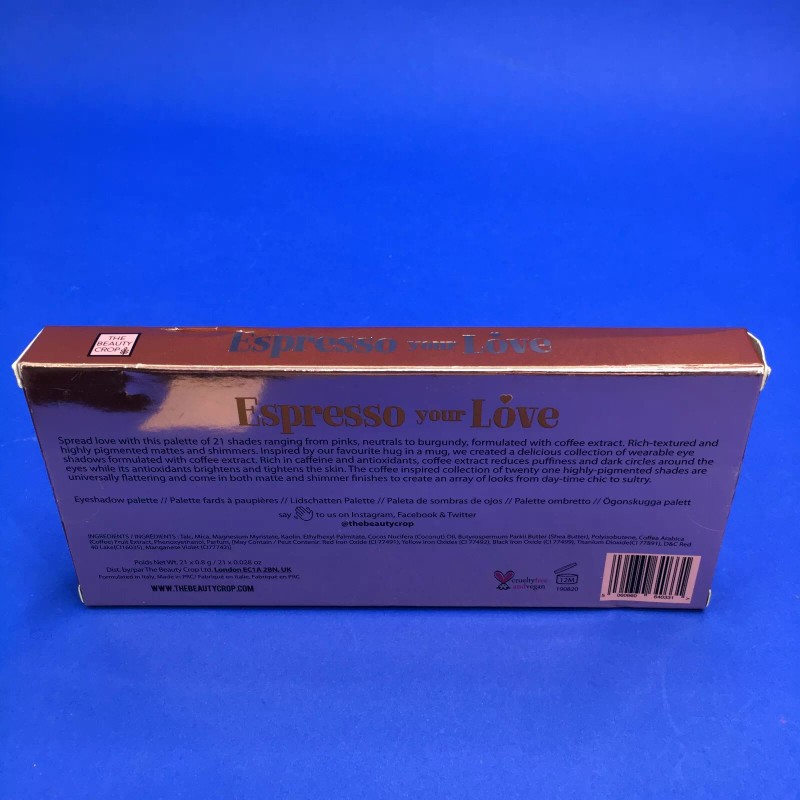 The Beauty Crop Espresso Your Love Eyeshadow Palette with Coffee
