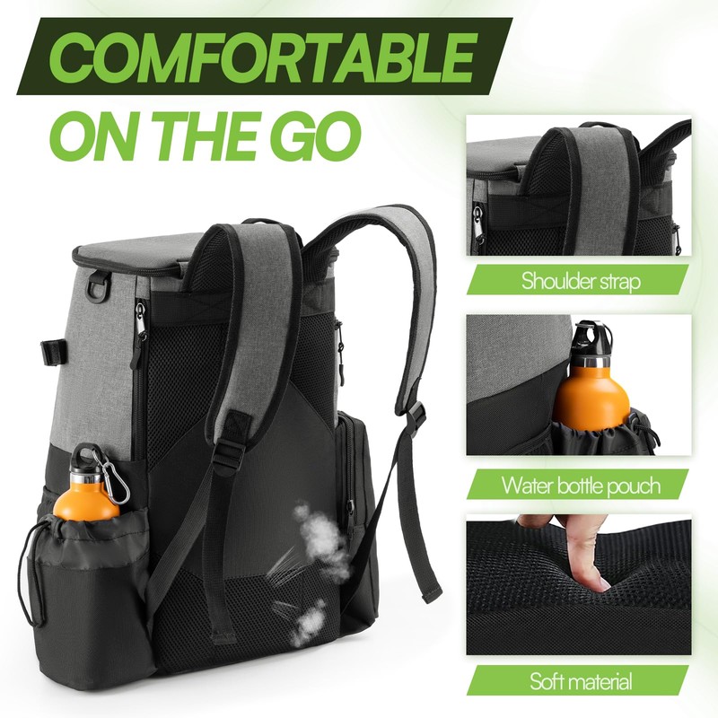 UNIHIMAL Disc Golf Bag, Heavy Duty 600D Polyester, Disc Golf