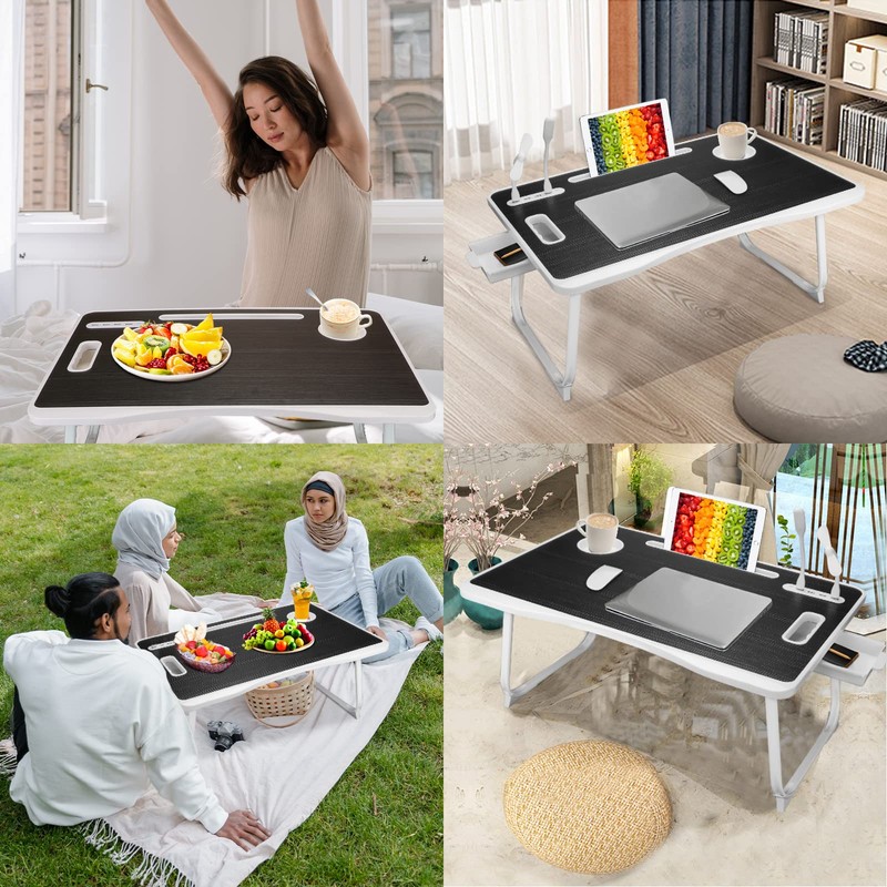 Laptop Bed Table, Laptop Desk for Bed, Foldable Laptop Bed