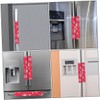 jojofuny 3pcs Christmas Handle Wrap Cloth for Refrigerator Door Snowflake