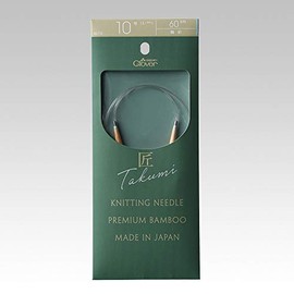Clover CL45-710 Takumi Circular Knitting Needles - S, 23.6 inches (60 cm), No. 10