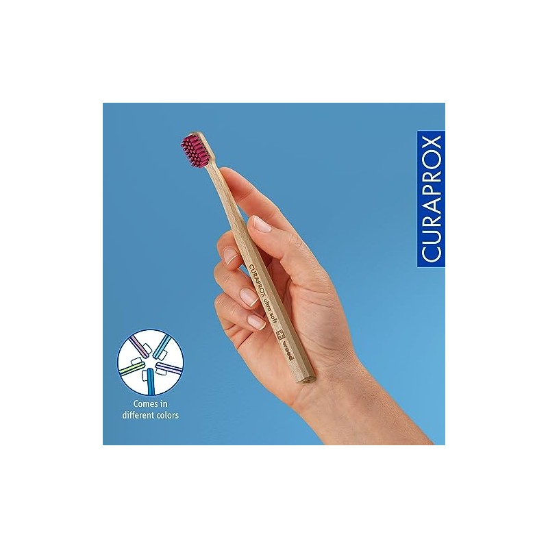 Cepillo de dientes de madera Curaprox CS: cuidado bucal ecológico