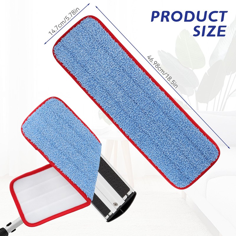 Replacement Mop Pads for Rubbermaid Commercial 18.5 Inch Mop Head