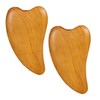 BIUDECO 2pcs Wooden Gua Scraping Massage Tool for Muscle Relief