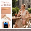 Anti Theft Leather Bag, Touchscreen Phone Crossbody Bag for Women,
