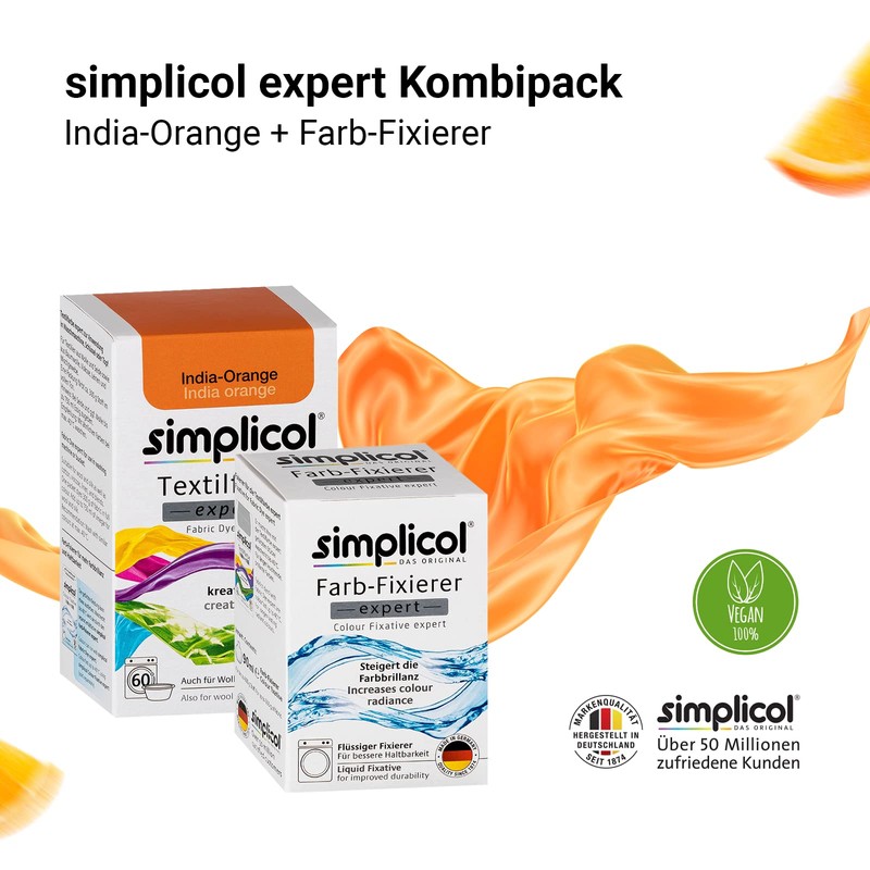 Simplicol Expert Textile Paint + Colour Fixer Combo Pack