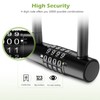 KeeKit 4 Digit Combination U-Padlock, 6.1 Inch Long Shackle Resettable