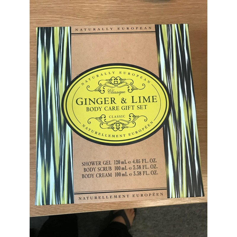 Naturally European Ginger and Lime Body Care Gift Set, Nourishes