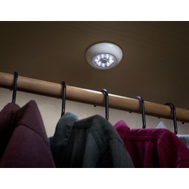 Light It! By Fulcrum 30015-308, 9 LED Wireless Anywhere Stick On Touch Light, 4 Inch, White