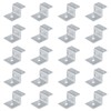 MOUNTAIN_ARK 20 Pack Aluminum Z-Bracket, Short Leg Offset Frame Mounting
