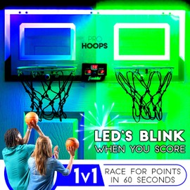 Franklin Sports 2 Player Over The Door Mini Basketball Hoop - Pro Hoops Indoor Double Mini Hoop with Mini Basketball - Two Player Shootout Mini Hoop Set - Bedroom + Office Mini Hoop + Ball - 2 Player