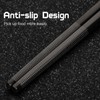 TIICOO Metal Chopsticks Reusable 2 Pairs Titanium Stainless Steel Chopsticks