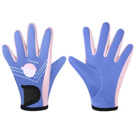 XUKER Neoprene Gloves for Kids, 2mm Wetsuit Dive Gloves Keep Warm for Diving Scuba Kayaking Snorkeling Swimming Water Sports