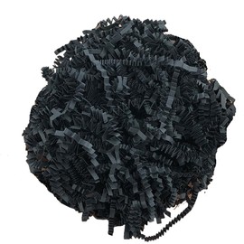 Wgudzpj Raffia Grass Shred Paper for Easter Baskets Filler Creative Eggs Decor,Crinkle Cut Paper Shred Filler Recyclable Gift Wrap Confetti (Black)