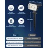 Kaxiida Solar Lights Outdoor Waterproof IP68, 3 Lighting Models Solar