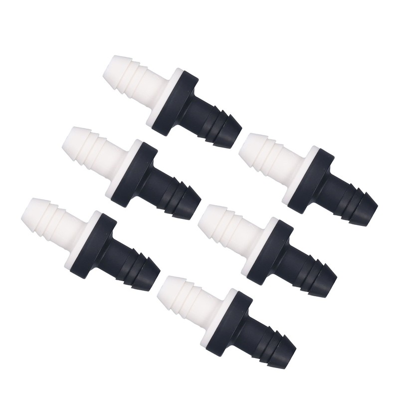 6Pcs Check Valve Plastic Non Return 1 Way Inline Valve