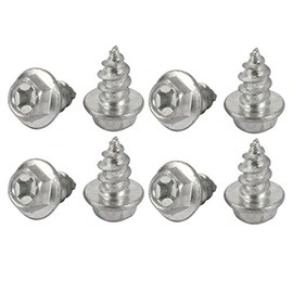 sourcing map 8 Pieces Self-Tapping Flange Head Tapping Screw M8 x 16 mm DE DE