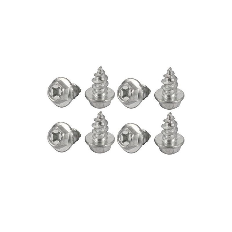 sourcing map 8 Pieces Self-Tapping Flange Head Tapping Screw M8