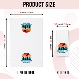 GOSJINNK Funny Cactus Kitchen Towels for Women, Sometimes I Wet My Plants Dishcloths, Plant Lovers Gifts for Gardeners, Kitchen Decorative Tea Towels, Sweet Housewarming Gifts for Mom Dad Nana Friend