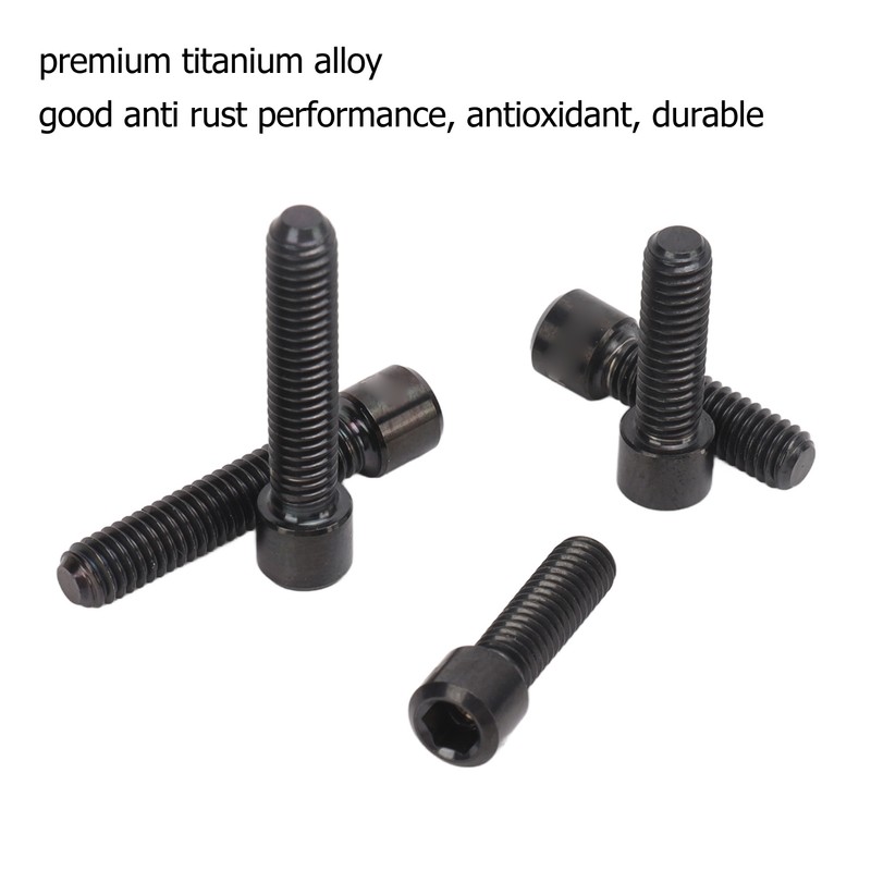 5Pcs Derailleur Screws M4 3Pcs 13.5 2Pcs 20mm Titanium Alloy
