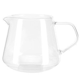 Glass Coffee Pot Server, 13.5oz Glass Coffee Carafe Manual Pour Over Coffee Maker Teapot Clear Water Kettle Pitcher for Brewing Coffee, Milk, Tea (400ml)