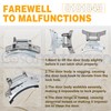 WP8181843 8181843 Cosamatcozon Upgraded Front Load Washer Door Hinge- Compatible