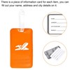 sourcing map Luggage Tag PVC Holders, Baggage Label Identifier with