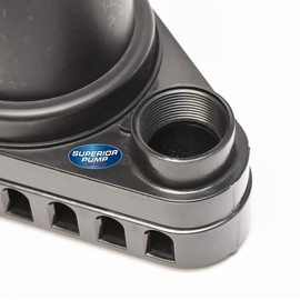 Superior Pump 92570 Thermoplastic Submersible Sump Pump with Tethered Float Switch, 1/2 HP, Black