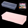 Transparent Empty Nail Storage Box Manicure Tool Organizer for Suitcase