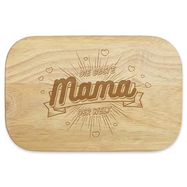 KIXY Breakfast Board Hardwood Gift Mother's Day Mother - The Best Mum in the World