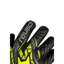 Reusch Attrakt Gold X NC Junior Grippy and Breathable Goalkeeper Gloves Football Gloves for Children Teenagers for Boys Girls Suitable for All Weather Conditions and Pitch Surfaces